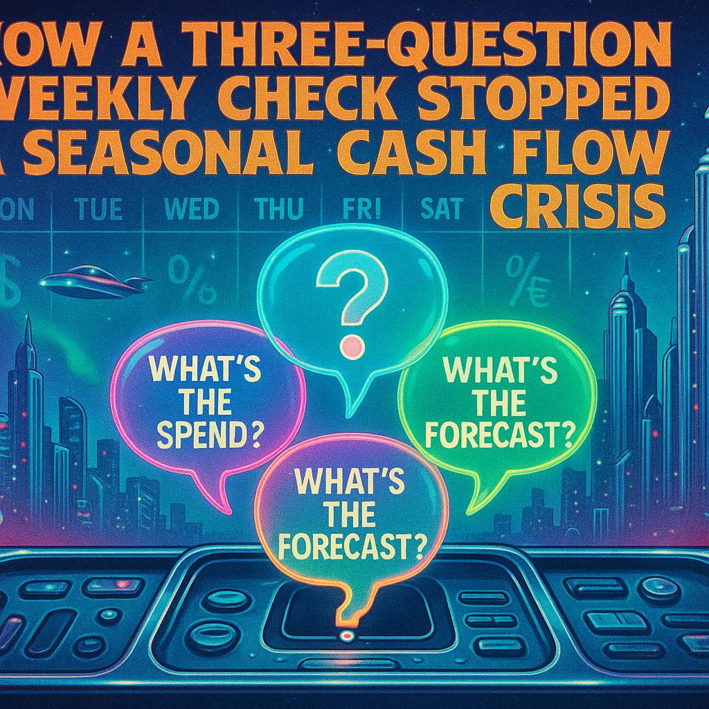 How a Three-Question Weekly Check Stopped a Seasonal Cash Flow Crisis