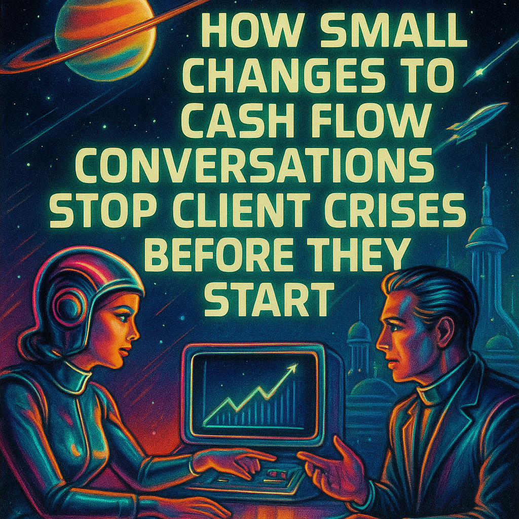 How small changes to cash flow conversations stop client crises before they start