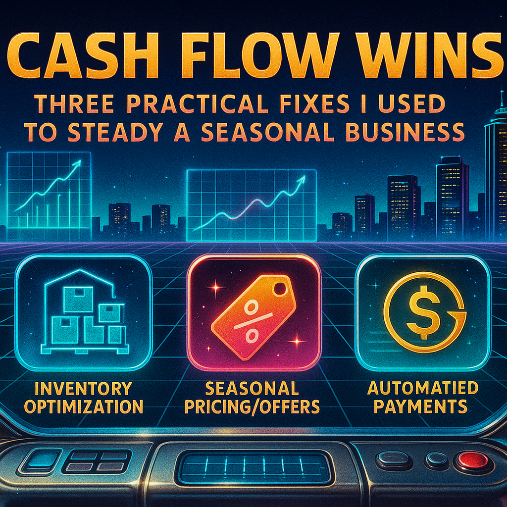 Cash flow wins: three practical fixes I used to steady a seasonal business